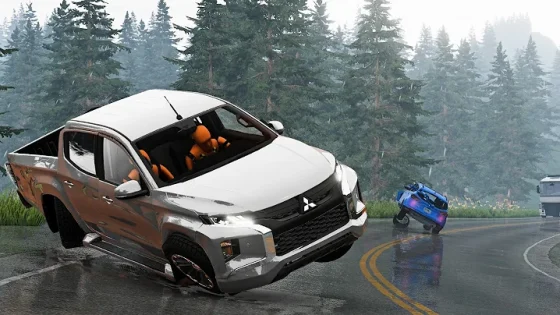 BeamNG Drive - Realistic Car Crashes Dangerous Driving #11